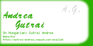 andrea gutrai business card